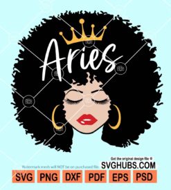 Aries queen svg