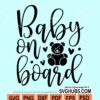 Baby on board svg