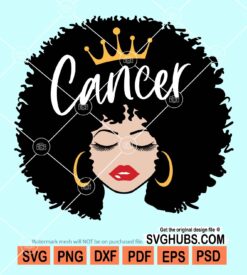 Cancer queen svg