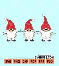 Christmas gnomes svg