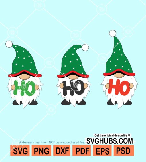 Christmas gnomes svg