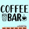 Coffee bar svg