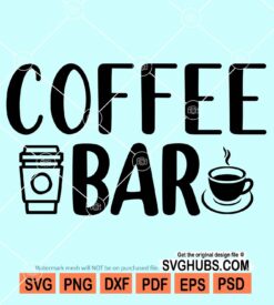 Coffee bar svg