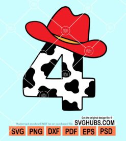 Cowboy fourth number svg