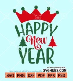 Happy new year svg