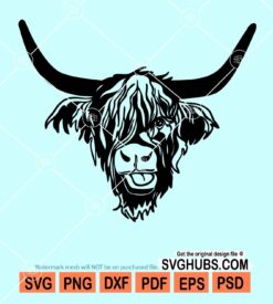 Highland cow svg