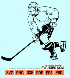 Hockey player svg