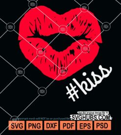 Kiss lips svg