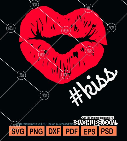 Kiss lips svg