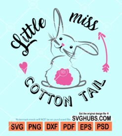 Little miss cotton tail svg