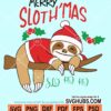 Merry slothman's slo ho ho svg