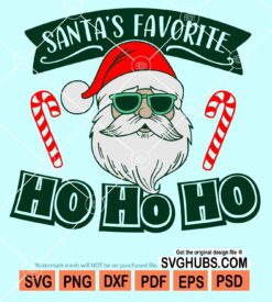 Santa's favorite ho ho ho svg