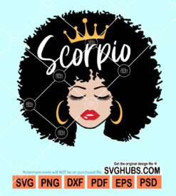 Scorpio queen svg