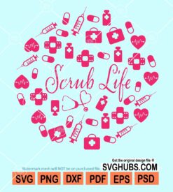 Scrub life svg