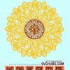 Sunflower mandala svg