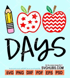 100 Days of school svg