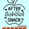 After school snack svg