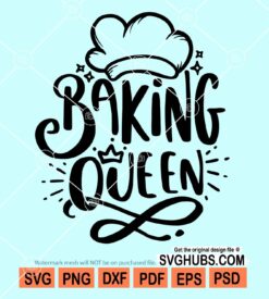 Baking queen svg