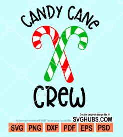 Candy cane crew svg