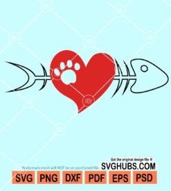 Cat dog valentine svg