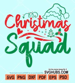 Christmas squad svg