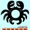 Crab monogram svg