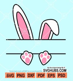 Easter name frame svg