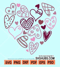 Full of hearts svg