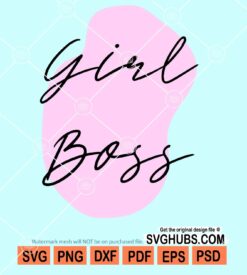 Girl boss svg