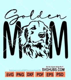 Golden mom svg