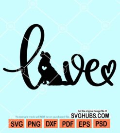 Golden retriever lover svg