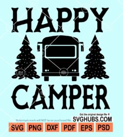 Happy camper svg