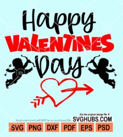 Happy valentines day svg