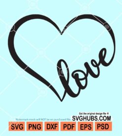 Heart love svg