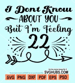 I dont know about you but i'm feeling 22 svg