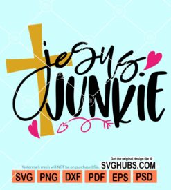 Jesus junkie svg