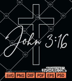 John 3-16 svg