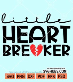 Little heart breaker svg