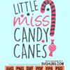 Little miss candy canes svg