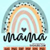 Mama rainbow svg