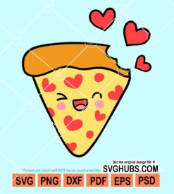 Pizza valentine svg