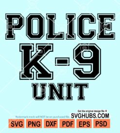 Police K-9 unit svg