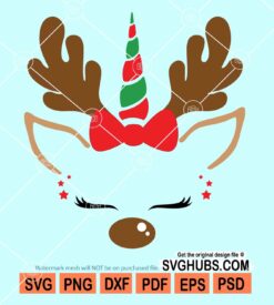 Reindeer unicorn svg