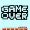 Retro game over svg