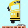 School bus driver split monogram svg