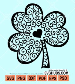 Shamrock mandala svg