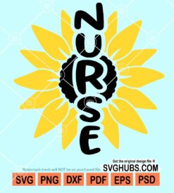 Sunflower nurse svg