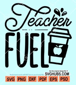 Teacher fuel svg