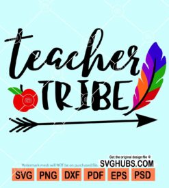 Teacher tribe svg