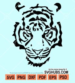 Tiger face svg